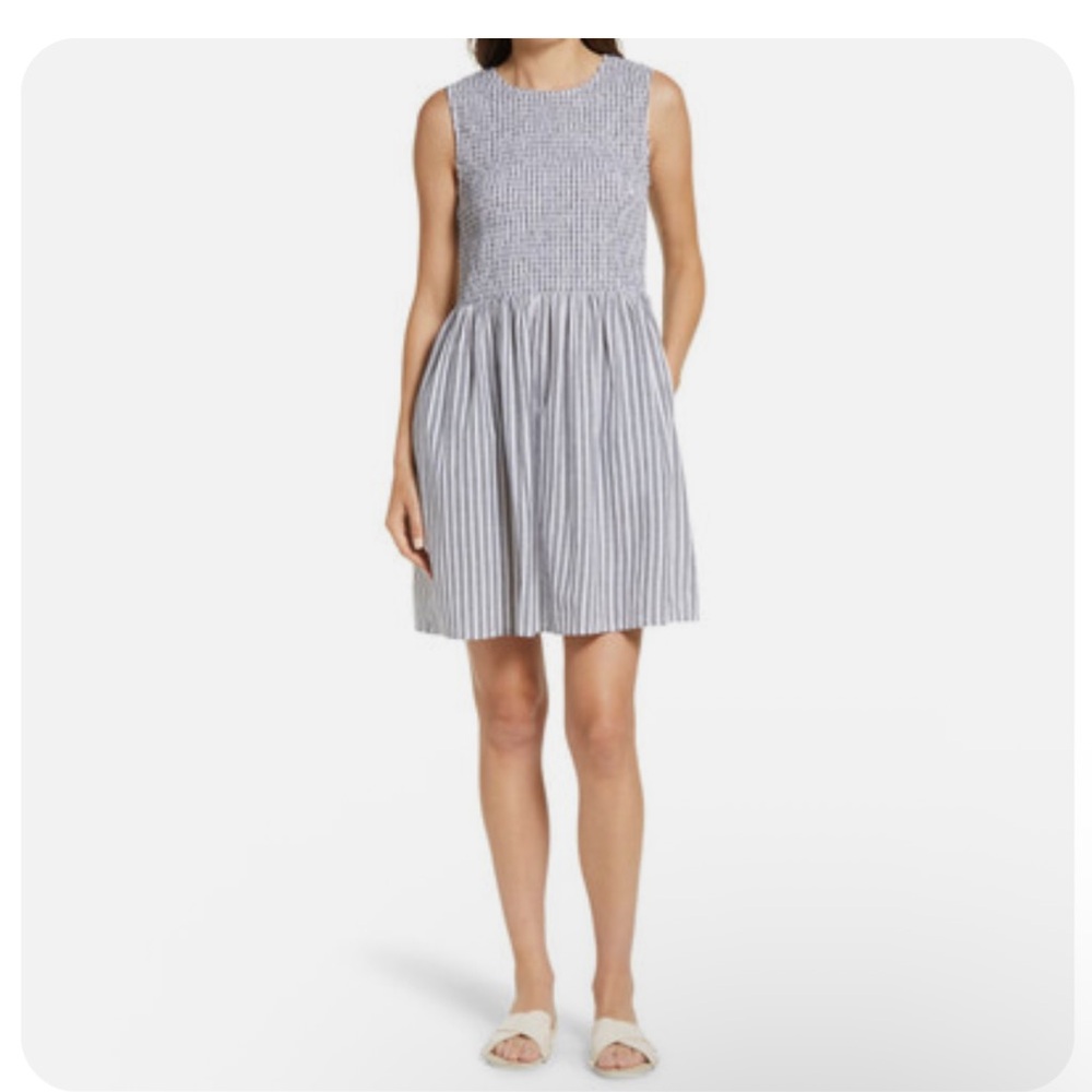 French Connection Smocked Mini Dress